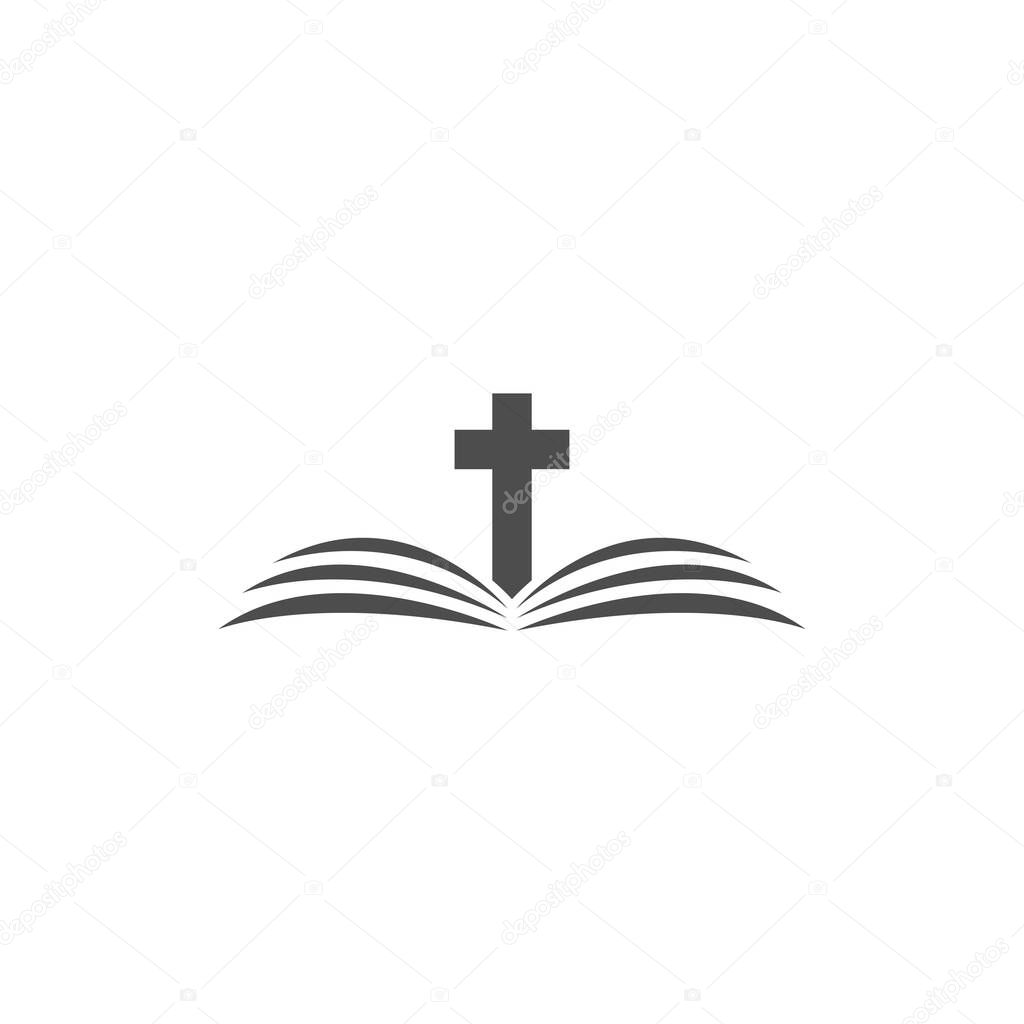 Book icon logo design template illustration vector