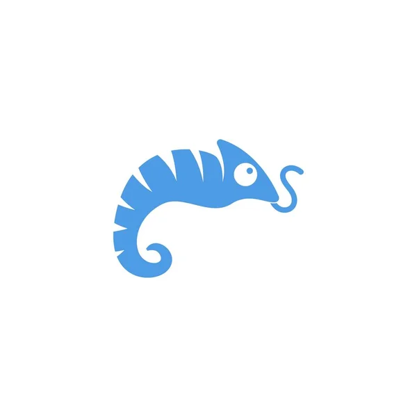 Chameleon Λογότυπο Εικονίδιο Σχεδιασμό Πρότυπο Εικονογράφηση Διάνυσμα — Διανυσματικό Αρχείο