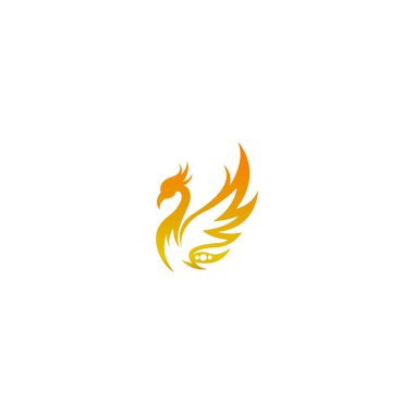 Phoenix logo tasarımı şablon çizimi