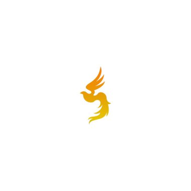 Phoenix logo tasarımı şablon çizimi