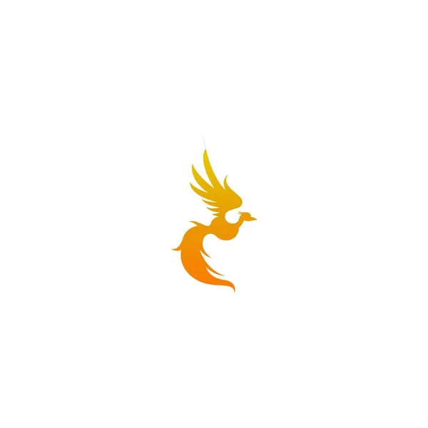 Phoenix Logo Icono Diseño Plantilla Vector Ilustración — Vector de stock