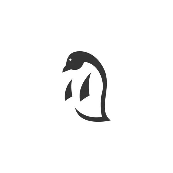 Modèle Conception Logo Icône Pingouin Illustration Vecteur — Image vectorielle
