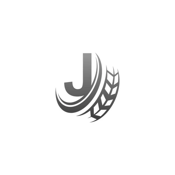 Letter Trailing Wheel Icon Design Template Illustration Vector — ストックベクタ
