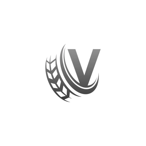 Letter Trailing Wheel Icon Design Template Illustration Vector — 图库矢量图片