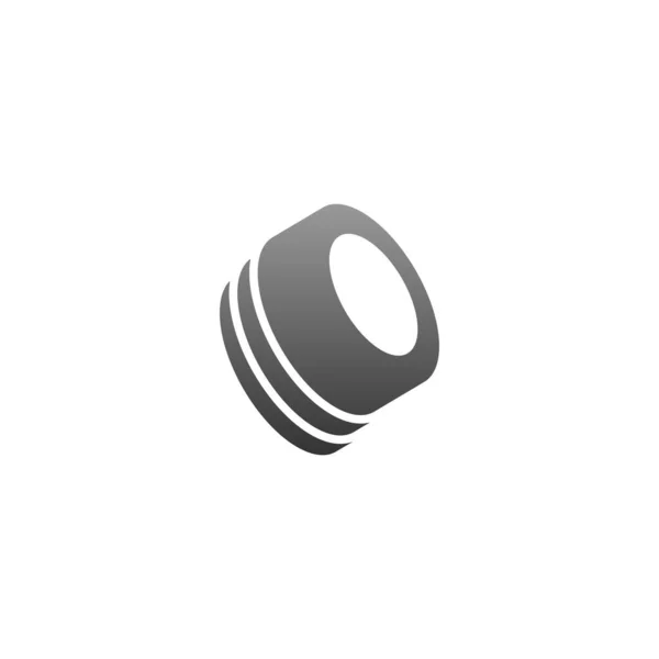 Icône Pneu Logo Illustration Modèle Vecteur — Image vectorielle