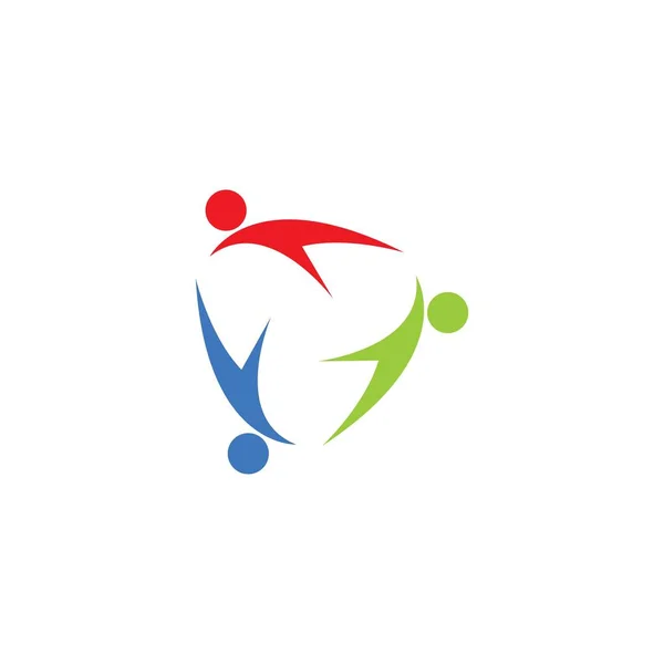 Adoption Community Care Logo Template Illustration Vector — Vettoriale Stock