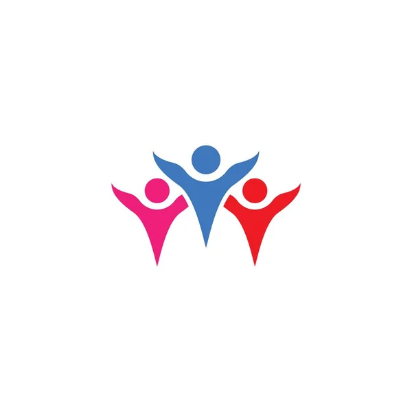 Adoption Community Care Logo Template Illustration Vector — Stockový vektor