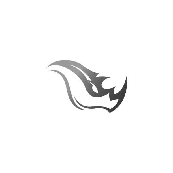 Modèle Conception Logo Icône Rhino Vecteur — Image vectorielle