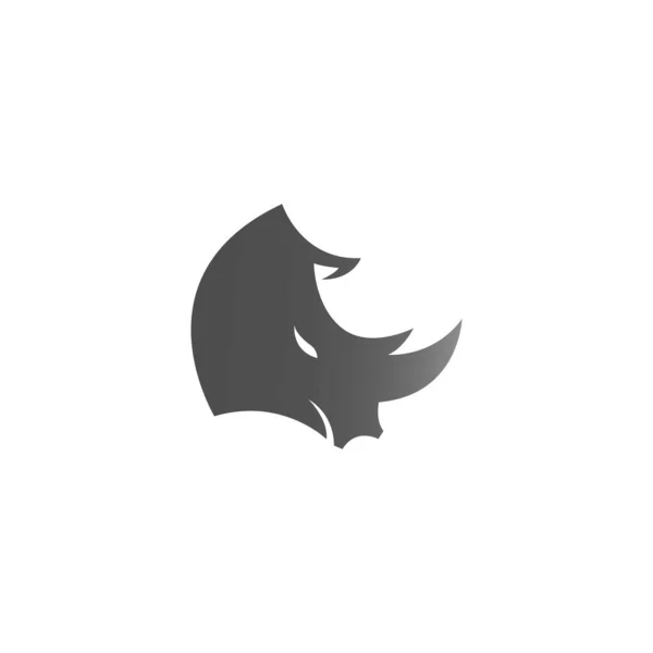 Rhino Pictogram Logo Ontwerp Template Vector — Stockvector