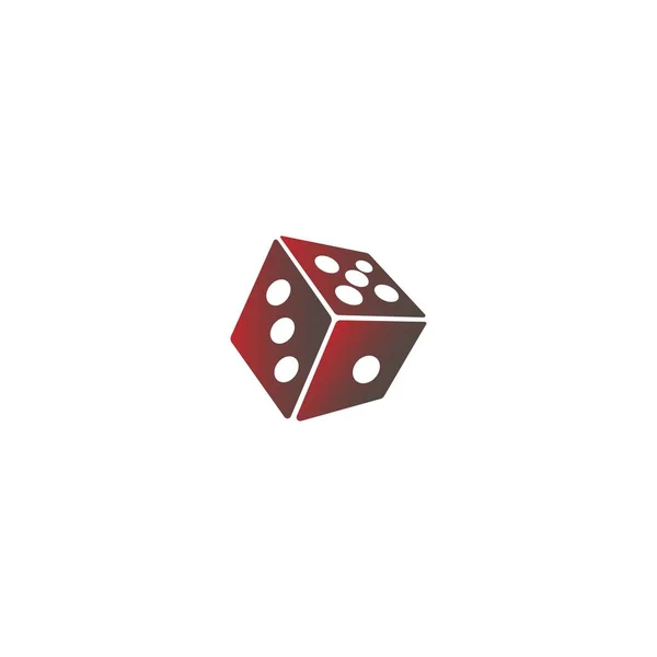 Dice Icon 디자인 템플릿 일러스트 — 스톡 벡터