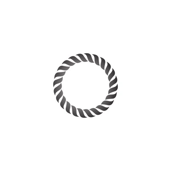 Вектор Ілюстрації Шаблону Дизайну Логотипу Мотузки — стоковий вектор