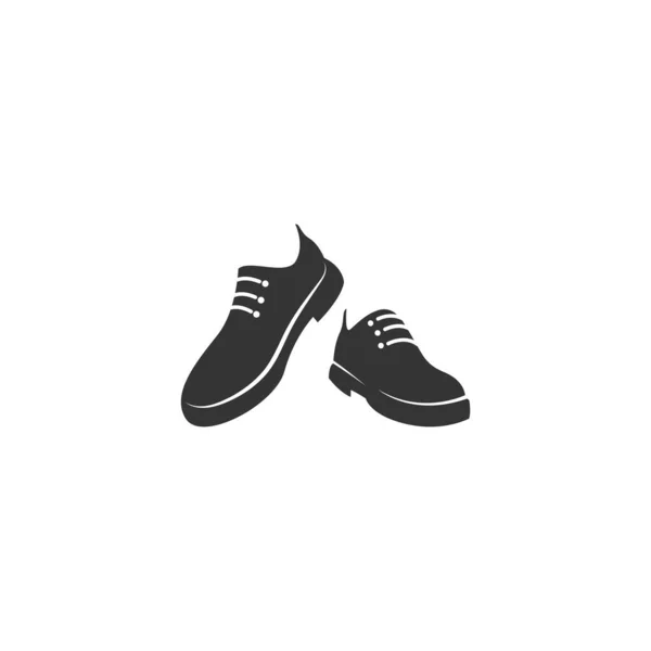 Erkek Ayakkabıları Logo Tasarım Örnekleme Şablonu — Stok Vektör