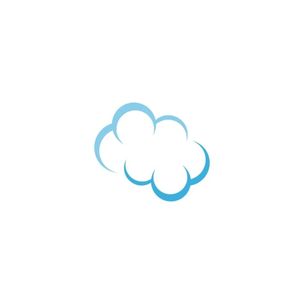 Cloud Logo Icono Diseño Ilustración Plantilla Vector — Archivo Imágenes Vectoriales