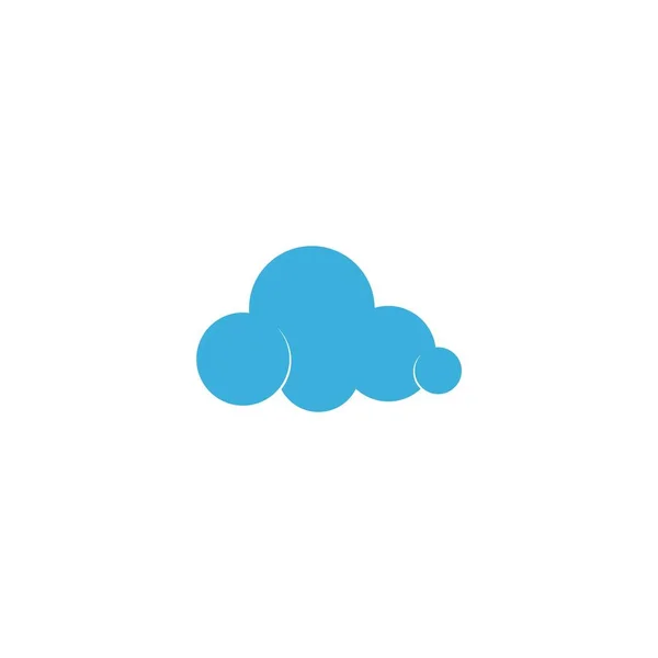 Cloud Logo Icono Diseño Ilustración Plantilla Vector — Archivo Imágenes Vectoriales