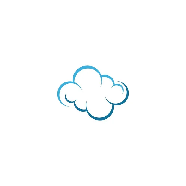 Cloud Logo Icono Diseño Ilustración Plantilla Vector — Archivo Imágenes Vectoriales