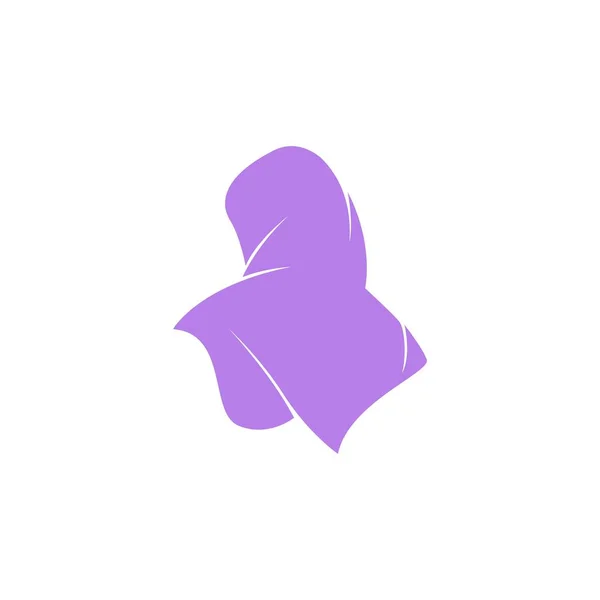 Hijab Logo Icono Ilustración Diseño Plantilla Vector — Vector de stock