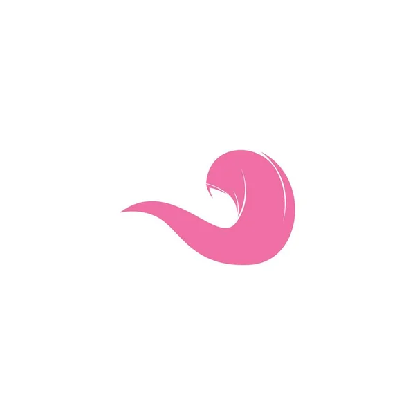 Hijab Logo Ikon Illustration Design Mall Vektor — Stock vektor