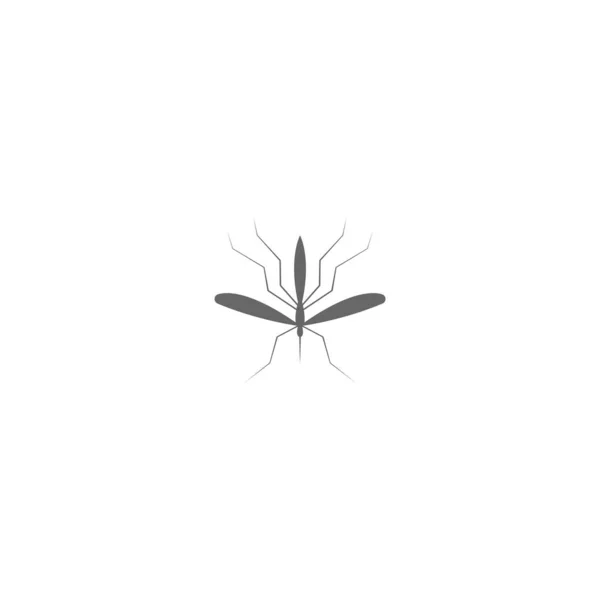 Mosquito Icono Plano Diseño Plantilla Vector — Archivo Imágenes Vectoriales
