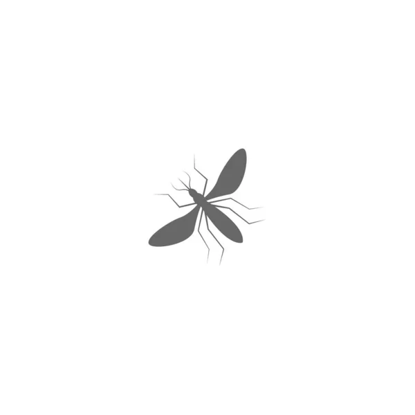 蚊のアイコンフラットデザインテンプレートベクトル — ストックベクタ