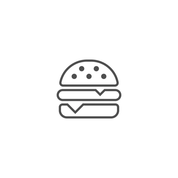 Modèle Conception Illustration Icône Hamburger — Image vectorielle