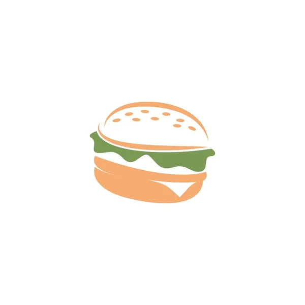Hamburger Ikone Illustration Design Vorlage — Stockvektor