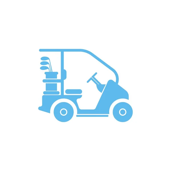 Golf Cart Ikone Design Konzept Illustration Vorlage — Stockvektor