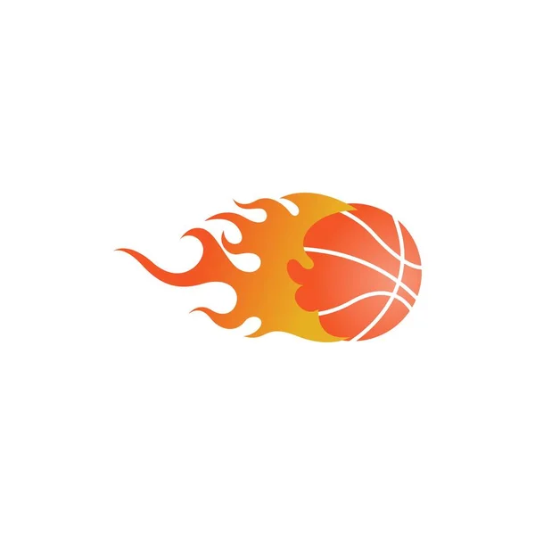 Basketbal Ikona Logo Design Ilustrační Šablona Vektor — Stockový vektor