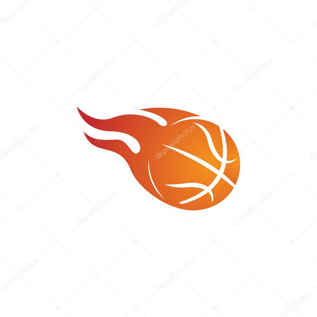 Basketball icon logo design illustration template vector