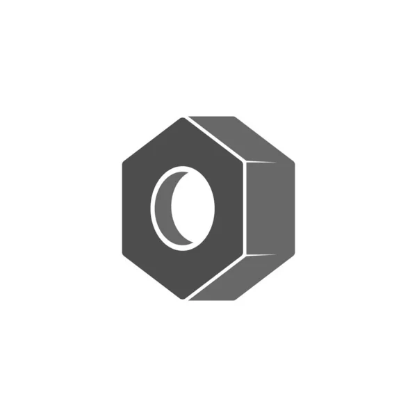 Vis Icône Boulon Modèle Illustration Conception Logo — Image vectorielle