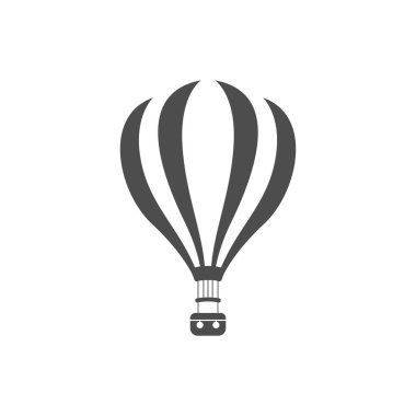 Hava balonu simgesi logo tasarım çizim vektörü