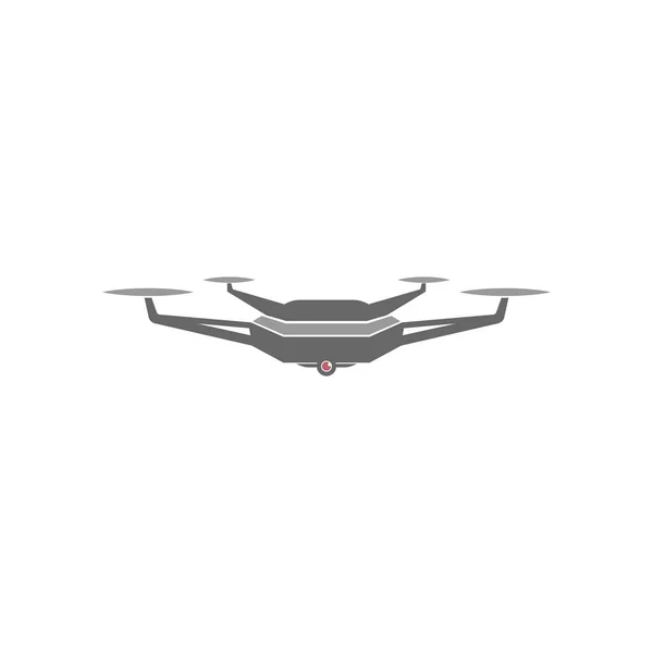 Drone Icono Logotipo Diseño Ilustración Vector Plantilla — Archivo Imágenes Vectoriales