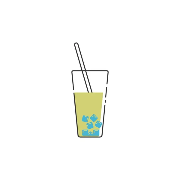 Summer Drink Icon Logo Design Illustration Template Vector — Wektor stockowy