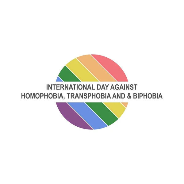 Homophobia Transphobia Biphobia Icon Design Illustration Vector — Stok Vektör