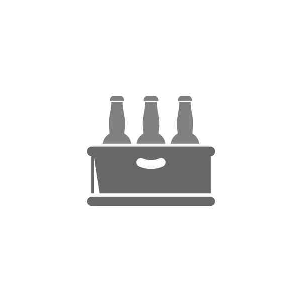 Beer Icon Logo Design Illustration Template — Stock Vector
