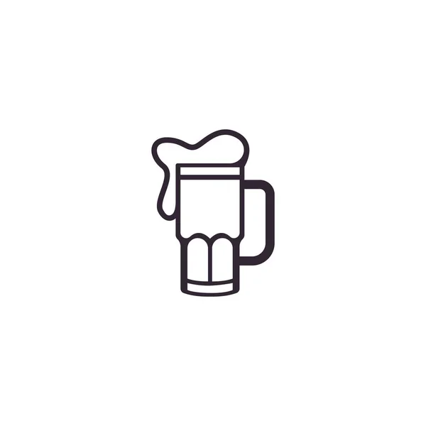 Bier Symbol Logo Design Illustration Vorlage — Stockvektor