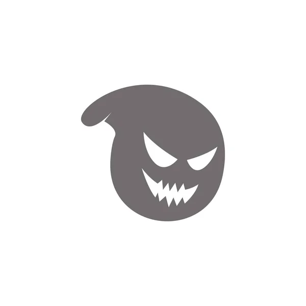 Logo Fantasma Icono Diseño Ilustración Plantilla Vector — Vector de stock