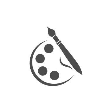 resim paleti simgesi logo tasarımı örnekleme şablonu