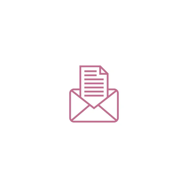 Ηλεκτρονικό Ταχυδρομείο Εικονίδιο Φάκελο Ταχυδρομείου Πρότυπο Εικονογράφηση Λογότυπο — Διανυσματικό Αρχείο