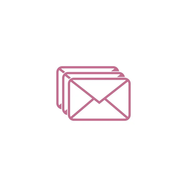 Ηλεκτρονικό Ταχυδρομείο Εικονίδιο Φάκελο Ταχυδρομείου Πρότυπο Εικονογράφηση Λογότυπο — Διανυσματικό Αρχείο