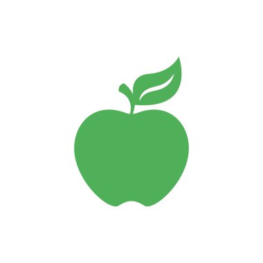 Apple simgesi logo tasarımı çizim şablonu vektörü
