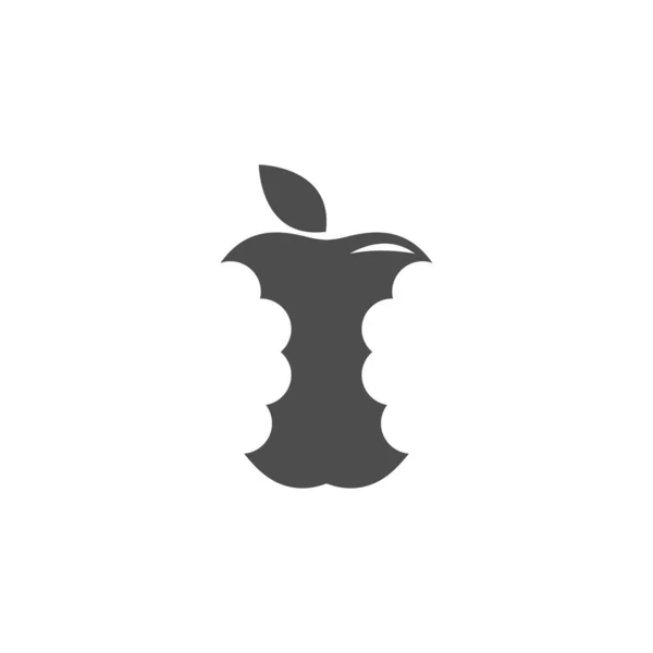 Apple Icona Logo Disegno Illustrazione Modello Vettoriale — Vettoriale Stock