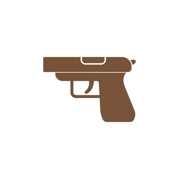 Armes Feu Icône Logo Illustration Modèle Vectoriel — Image vectorielle