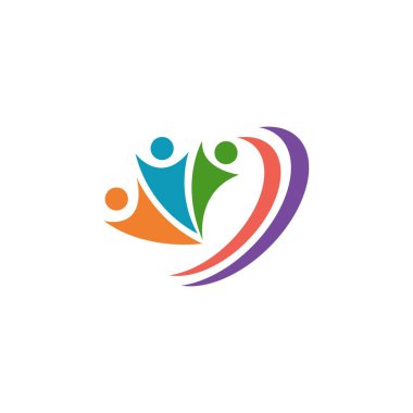 Toplum Bakımı Logosu tasarım çizim şablonu vektörü