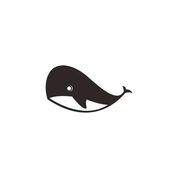 Wal Symbol Logo Design Illustration Vorlage Vektor — Stockvektor