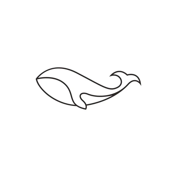 Вектор Шаблонов Логотипа Китов — стоковый вектор