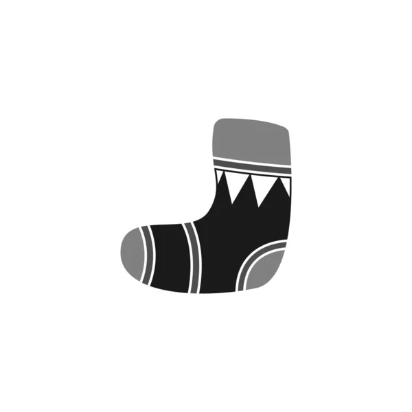 Sock Icon Logo Design Illustration Template Vector — Stock Vector