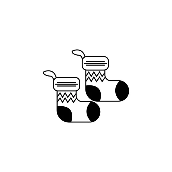 Sock Icon Logo Design Illustration Template Vector — Vettoriale Stock