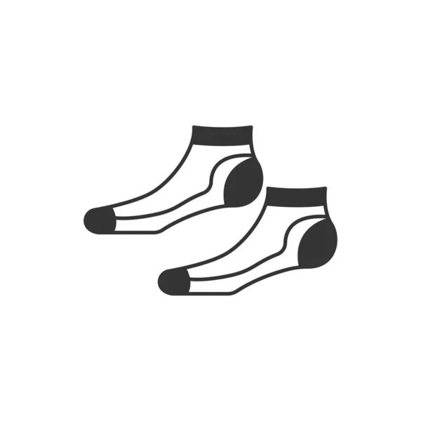 Sock Simgesi Logo Tasarımı Örnekleme Şablonu Vektörü — Stok Vektör