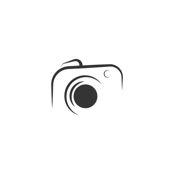 Ícone Câmera Logotipo Design Ilustração Modelo Vetor — Vetor de Stock