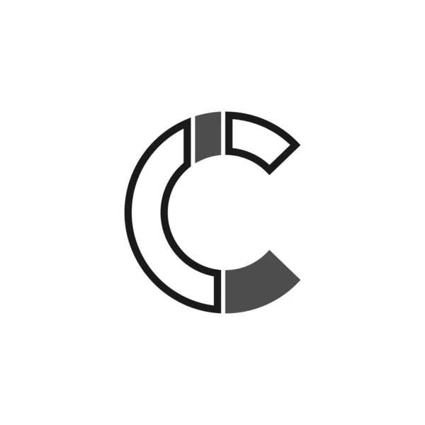 Letter Pictogram Logo Ontwerp Illustratie — Stockvector